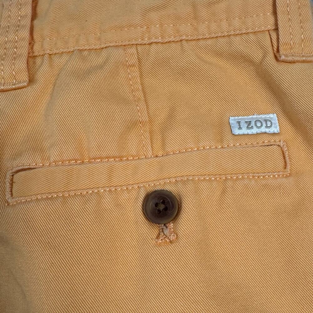 Izod Saltwater Golf Shorts Lot 2 Mens 32 Cotton Chino Blue Orange Casual Stretch - Picture 13 of 16